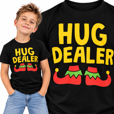 KOSZULKA DZIECIĘCA ŚWIĄTECZNA HUG DEALER